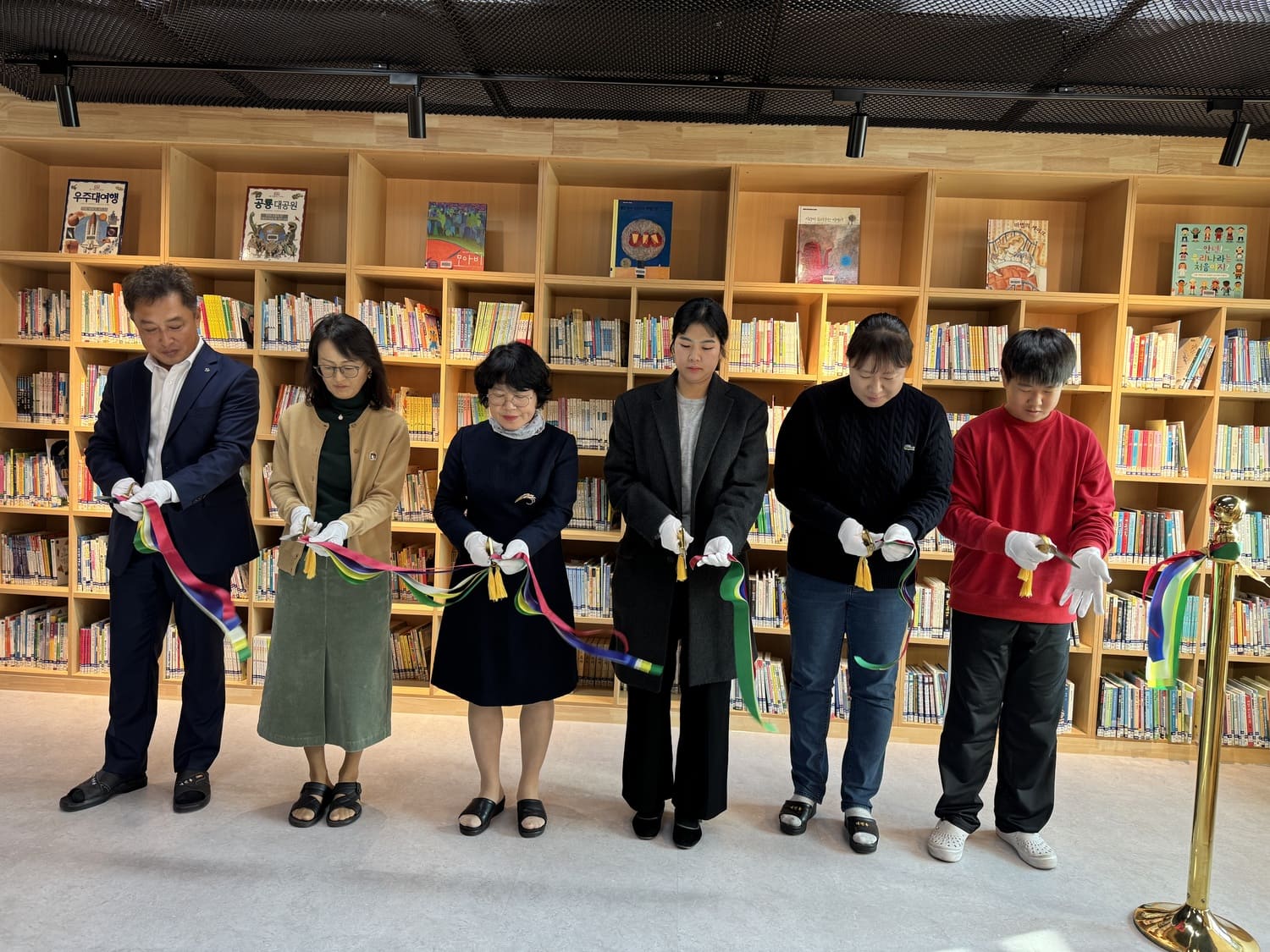 여량초등학교 꿈날 도서관 개관식 사진